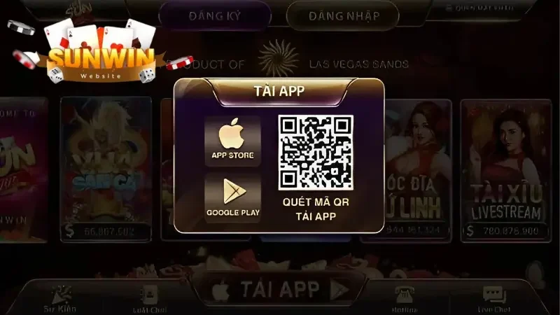 Tải app Sunwin để trải nghiệm cá cược mọi lúc, mọi nơi